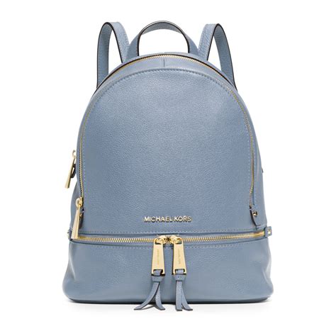 michael kors backpack blue leather|Michael Kors leather backpack men.